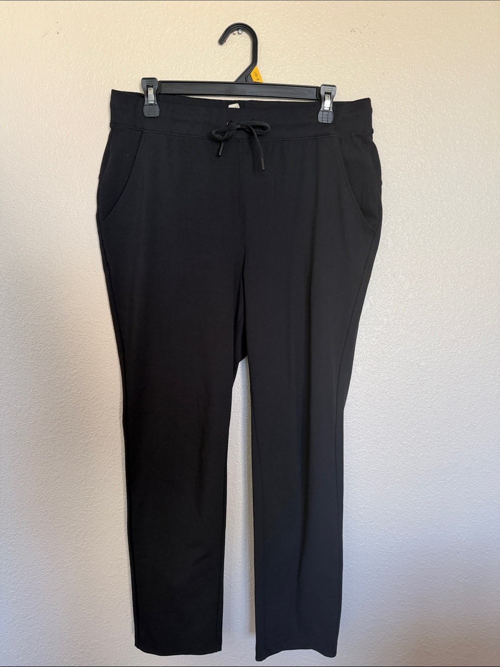 Black Women's Drawstring Ponte Pants